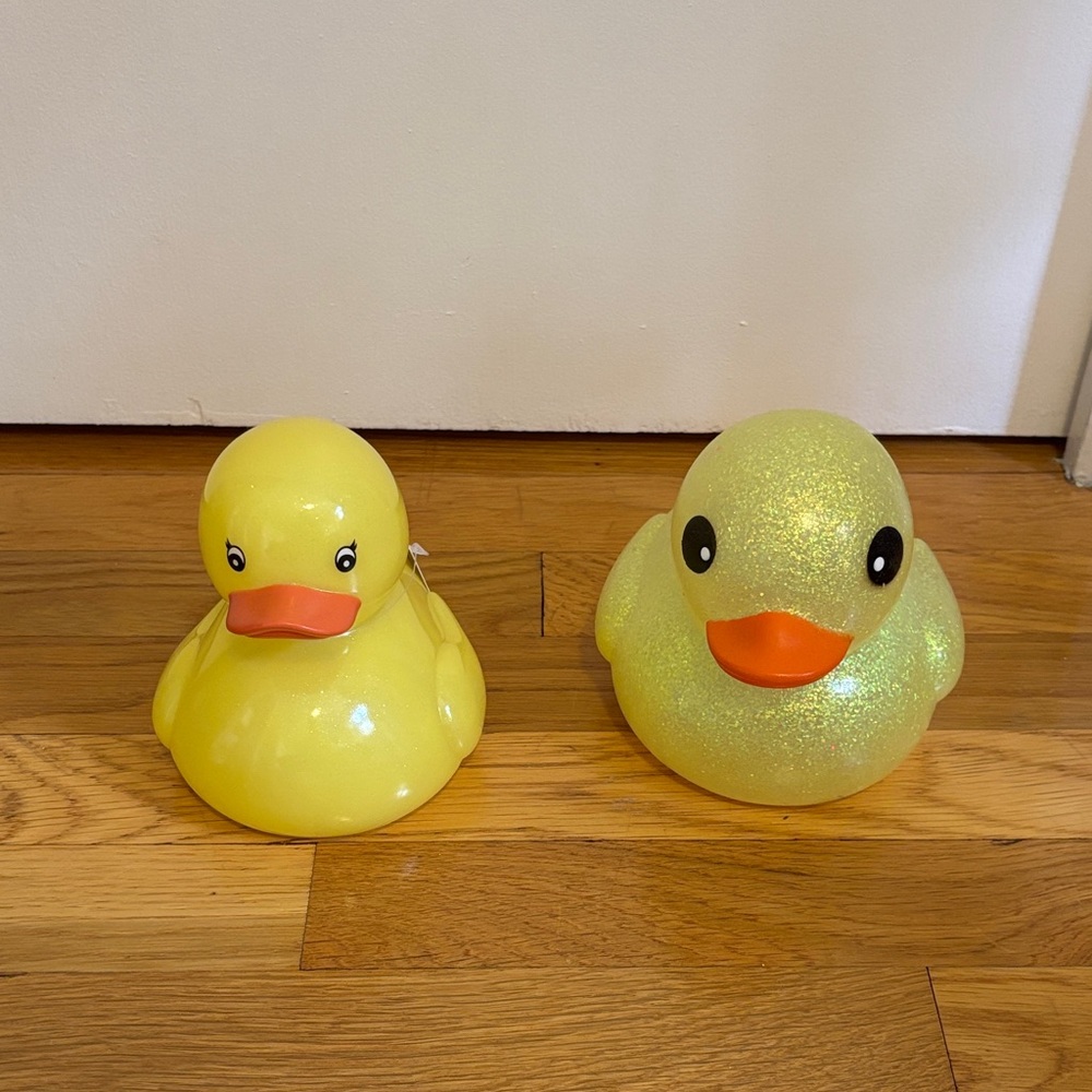 Michaels Yellow and Glitter Duck Toys
